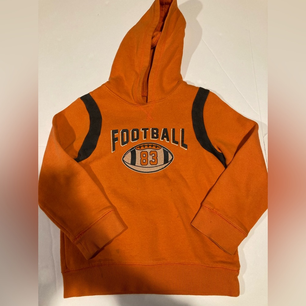 Orange football sweatshirt size 6